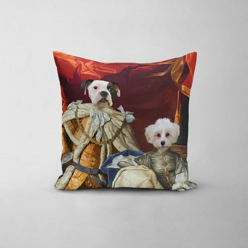 Crown and Paw - Throw Pillow The Royal Couple - Custom Throw Pillow
