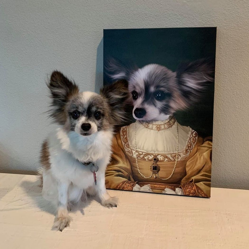 Crown and Paw - Canvas The Golden Girl - Custom Pet Canvas