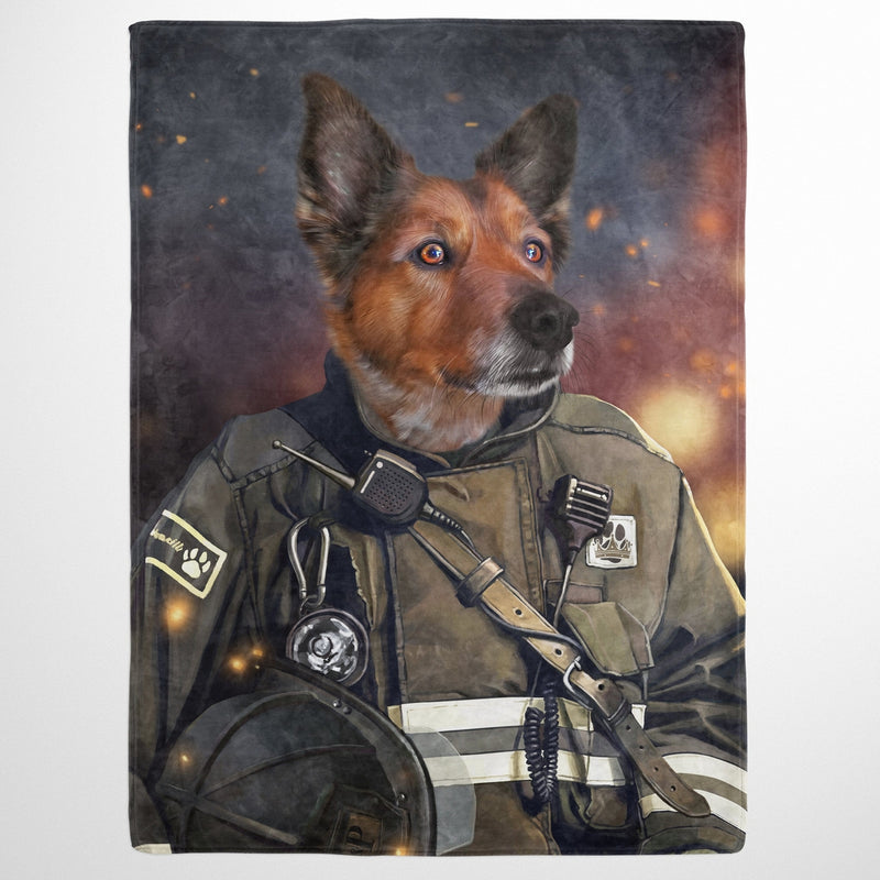 The Firefighter - Custom Pet Blanket