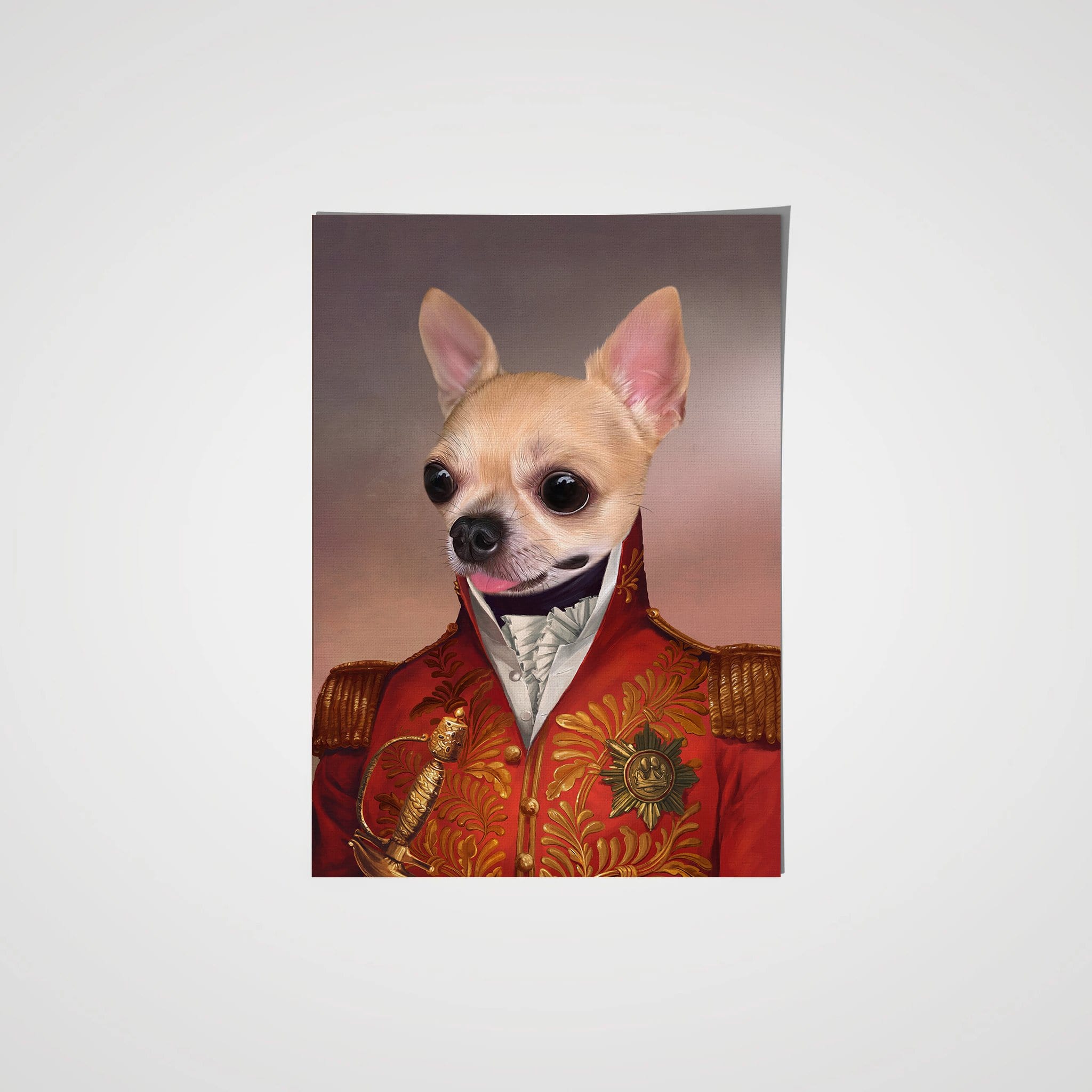 The Red General - Custom Pet Poster