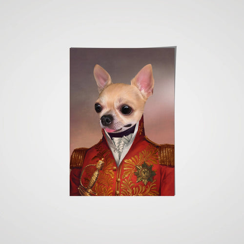 Crown and Paw - Poster The Red General - Custom Pet Poster