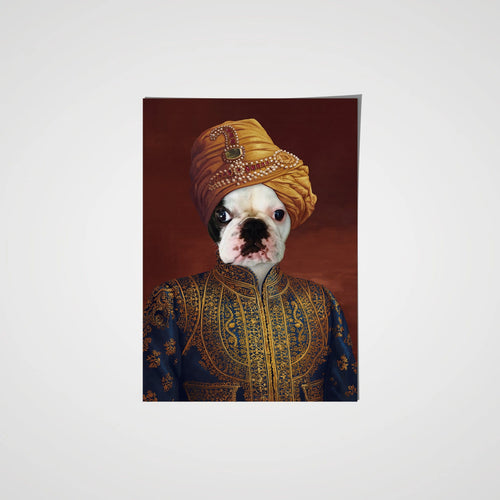 Crown and Paw - Poster The Indian Raja - Custom Pet Poster