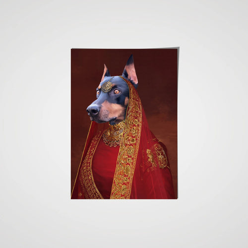 Crown and Paw - Poster The Indian Rani - Custom Pet Poster
