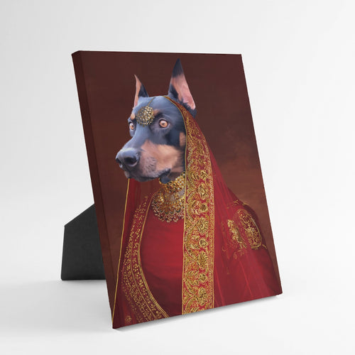 Crown and Paw - Standing Canvas The Indian Rani - Custom Standing Canvas