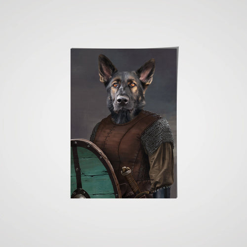 Crown and Paw - Poster The Shieldmaiden - Custom Pet Poster