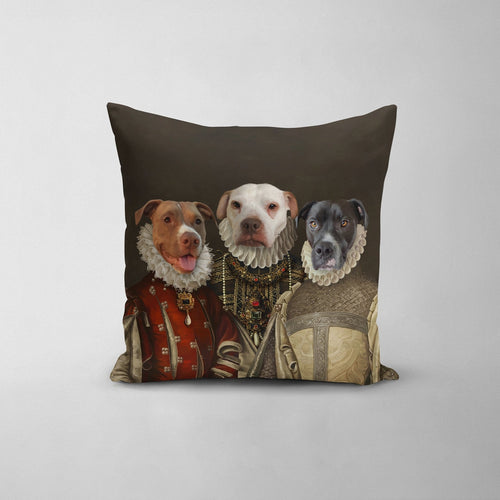 Crown and Paw - Throw Pillow The Three Queens - Custom Throw Pillow