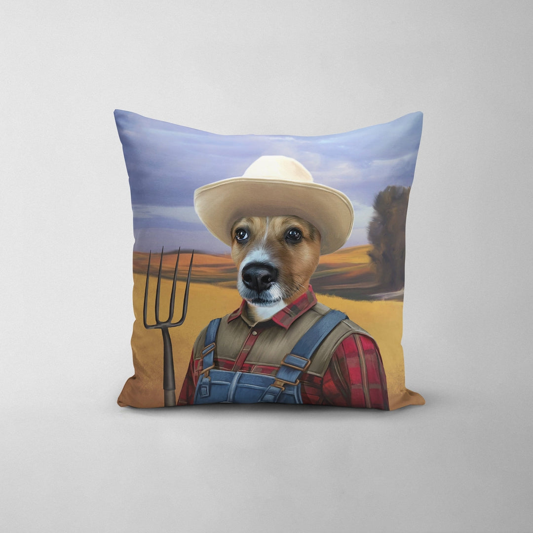 The Farmer - Custom Throw Pillow