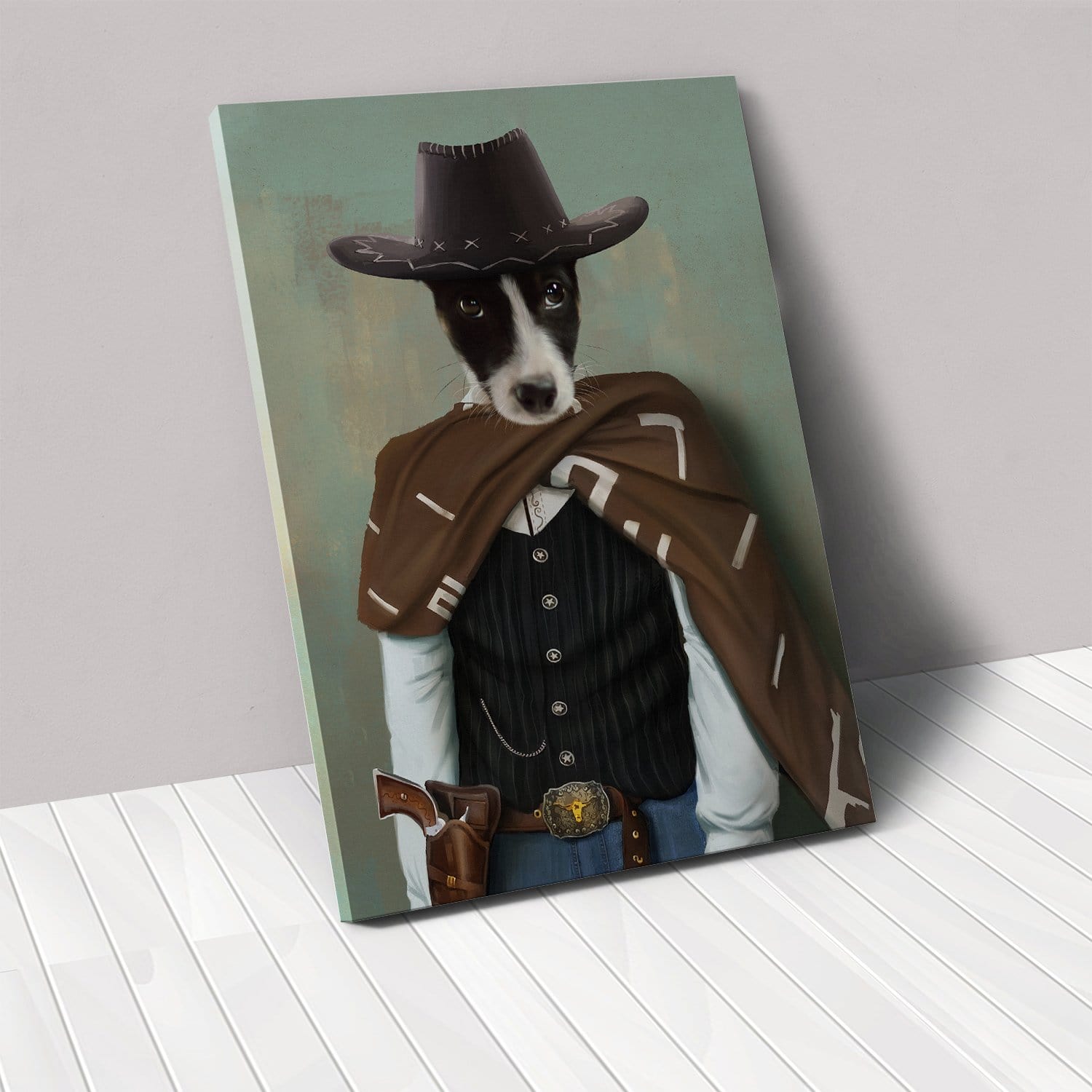Crown and Paw - Canvas The Lone Ranger - Custom Pet Canvas
