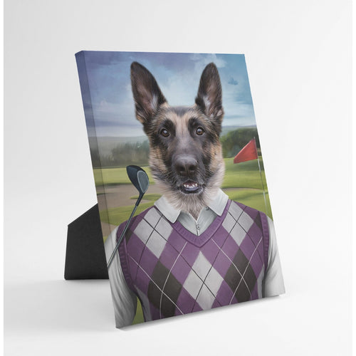 Crown and Paw - Standing Canvas The Golfer - Custom Standing Canvas