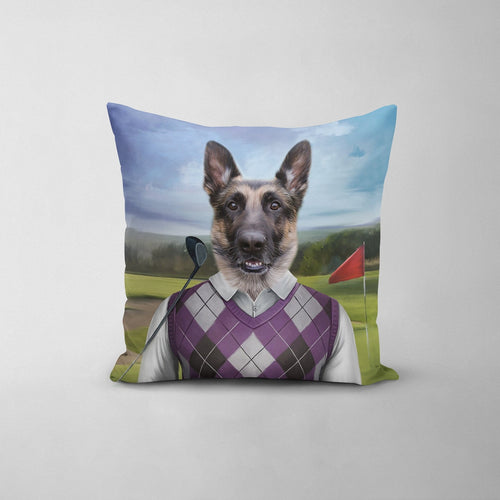 Crown and Paw - Throw Pillow The Golfer - Custom Throw Pillow