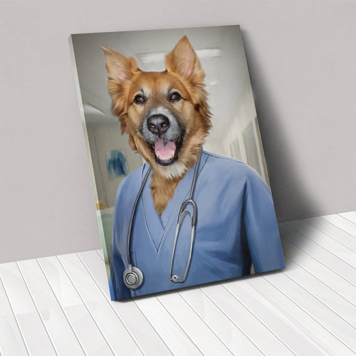 Crown and Paw - Canvas The Nurse - Custom Pet Canvas
