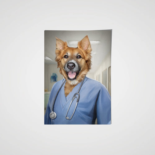 Crown and Paw - The Nurse - Custom Pet Poster