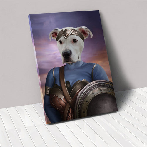 Crown and Paw - Canvas The Super Princess - Custom Pet Canvas