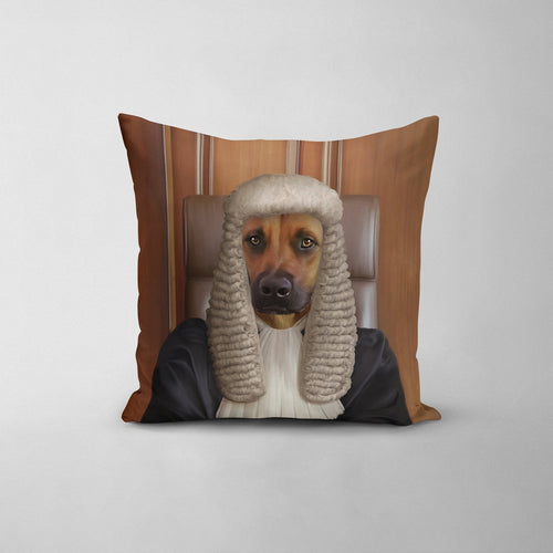 Crown and Paw - Throw Pillow The Judge - Custom Throw Pillow