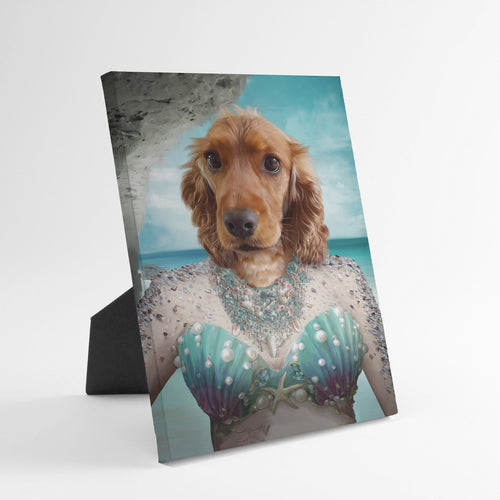 Crown and Paw - Standing Canvas The Mermaid - Custom Standing Canvas