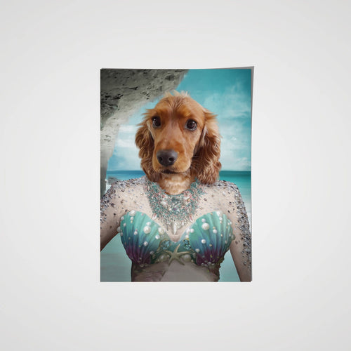 Crown and Paw - Poster The Mermaid - Custom Pet Poster