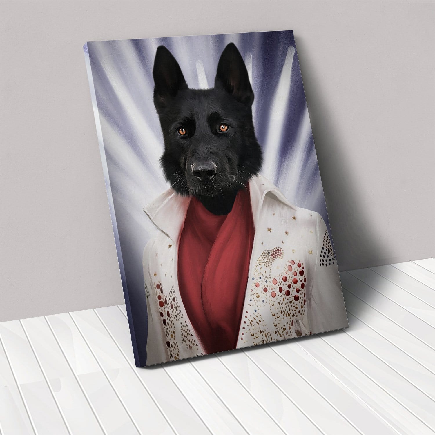 The Rock God - Custom Pet Canvas