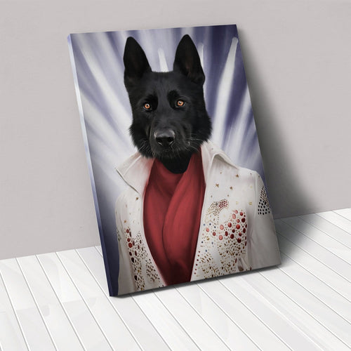 Crown and Paw - Canvas The Rock God - Custom Pet Canvas