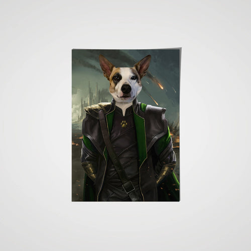 Crown and Paw - Poster The Mischief God - Custom Pet Poster