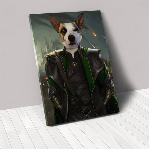 Crown and Paw - Canvas The Mischief God - Custom Pet Canvas