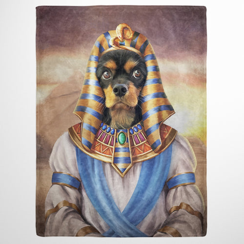 Crown and Paw - Blanket The Pharaoh - Custom Pet Blanket