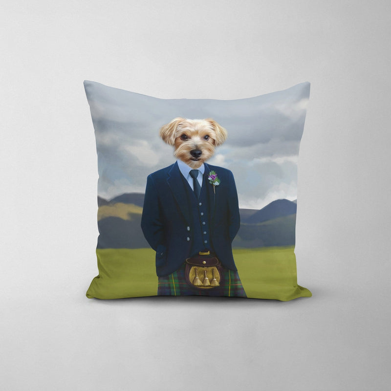 The Scottish Highlander - Custom Throw Pillow