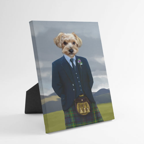 Crown and Paw - Standing Canvas The Scottish Highlander - Custom Standing Canvas