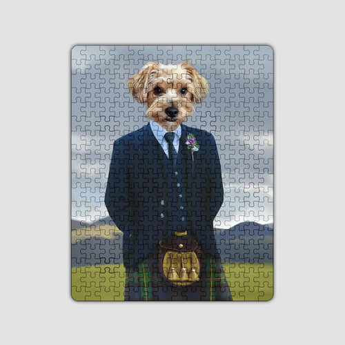 Crown and Paw - Puzzle The Scottish Highlander - Custom Puzzle 11" x 14"
