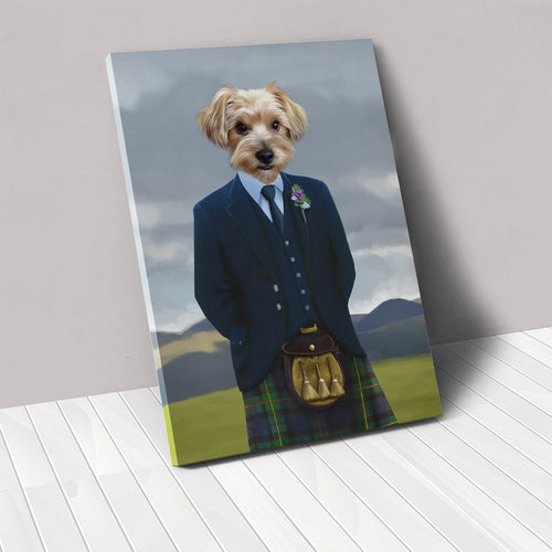 The Scottish Highlander - Custom Pet Canvas