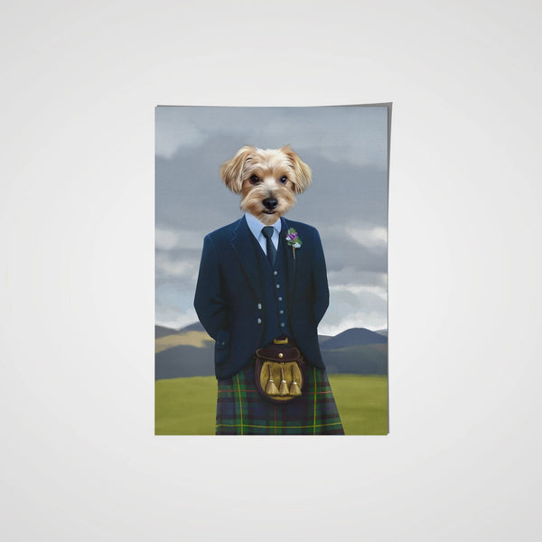 The Scottish Highlander - Custom Pet Poster