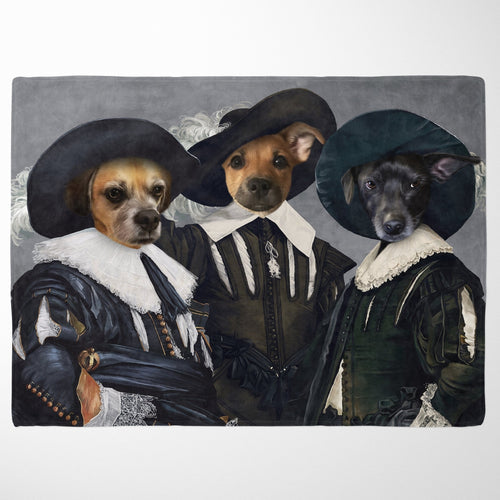 Crown and Paw - Blanket Three Musketeers - Custom Pet Blanket