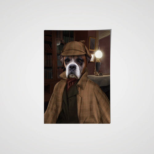 Crown and Paw - Poster The Detective - Custom Pet Poster