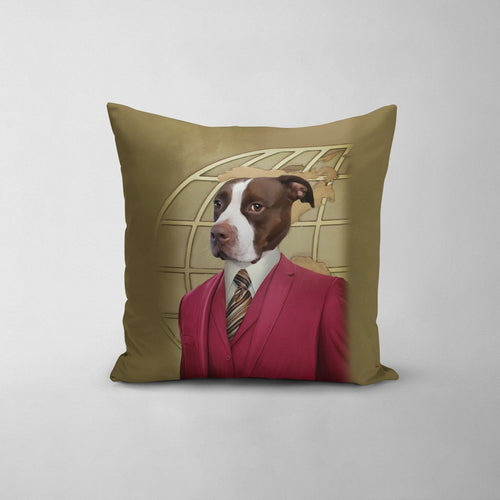 Crown and Paw - Throw Pillow The Reporter - Custom Throw Pillow