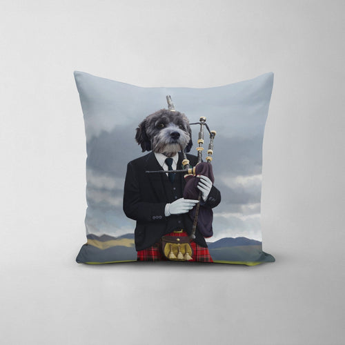 Crown and Paw - Throw Pillow The Bagpiper - Custom Throw Pillow