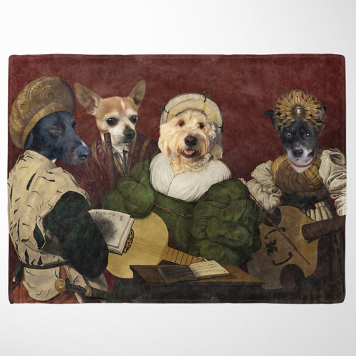 Crown and Paw - Blanket The Quartet - Custom Pet Blanket