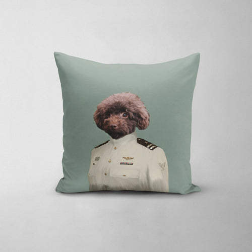 Crown and Paw - Throw Pillow The Female Coast Guard - Custom Throw Pillow