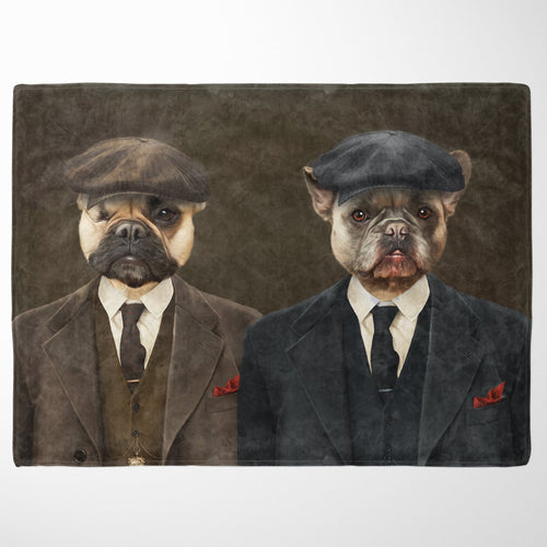 Crown and Paw - Blanket The Gangster Brothers - Custom Pet Blanket