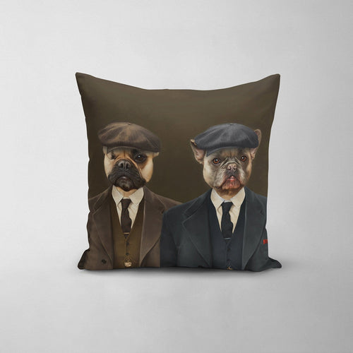 Crown and Paw - Throw Pillow The Gangster Brothers - Custom Throw Pillow