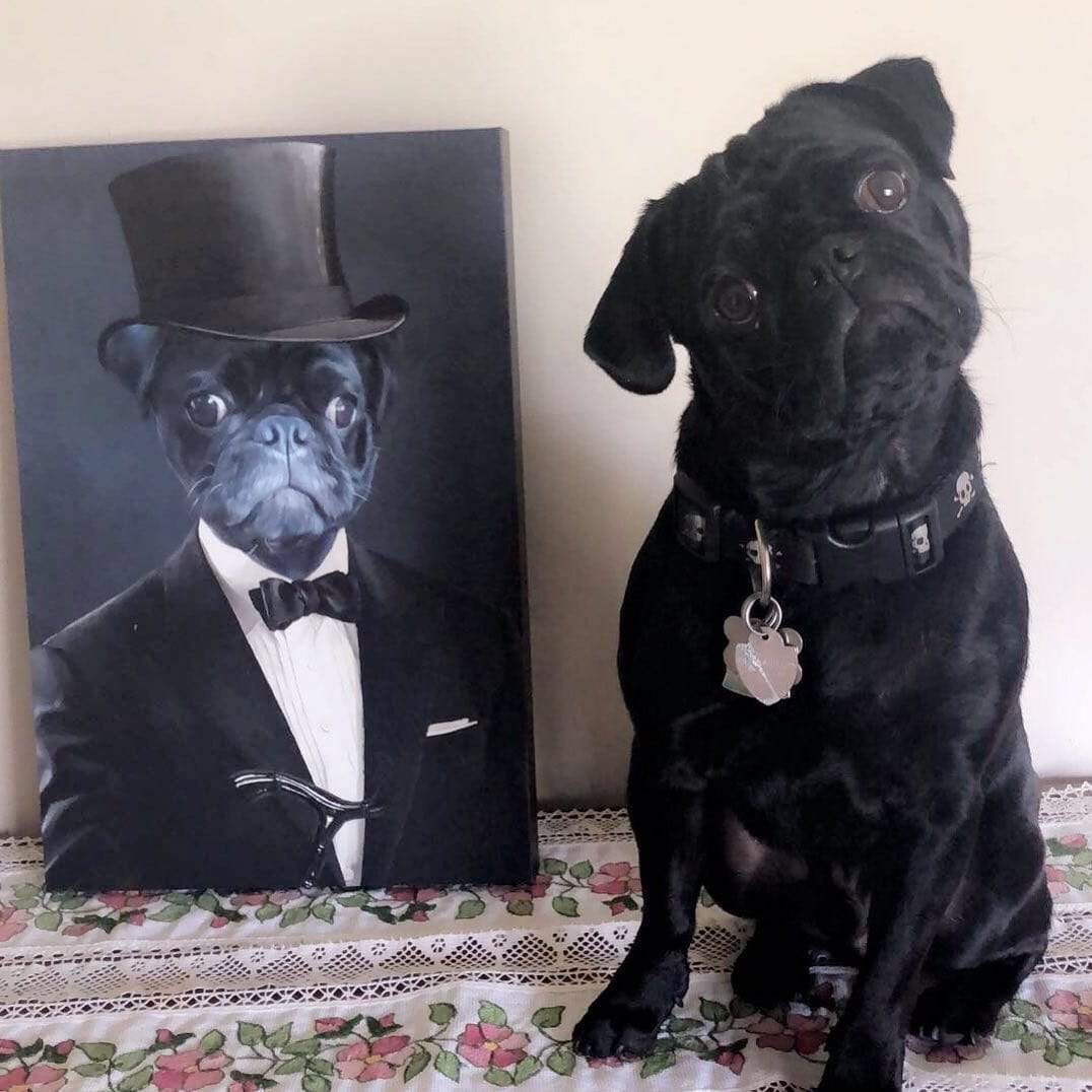 Crown and Paw - Canvas The Gentleman - Custom Pet Canvas
