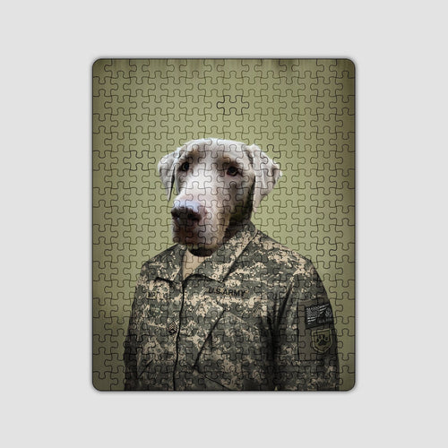 Crown and Paw - Puzzle The Army Man - Custom Puzzle 11" x 14"