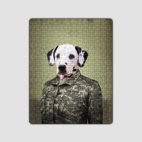 Crown and Paw - Puzzle The Army Woman - Custom Puzzle 11" x 14"