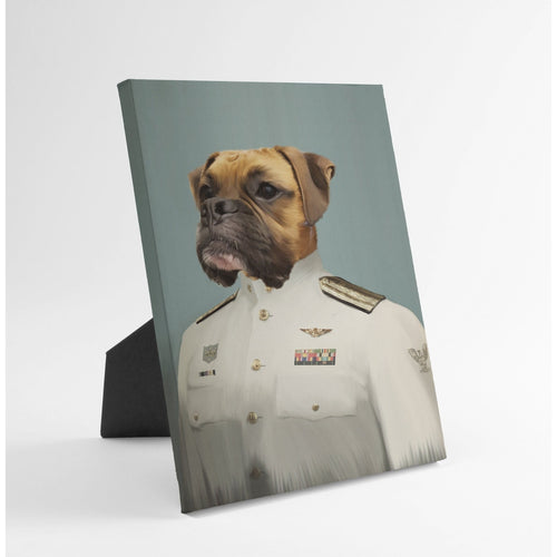 Crown and Paw - Standing Canvas The Male Coast Guard - Custom Standing Canvas