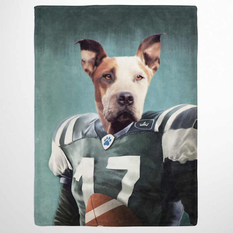 The Football Player - Custom Pet Blanket