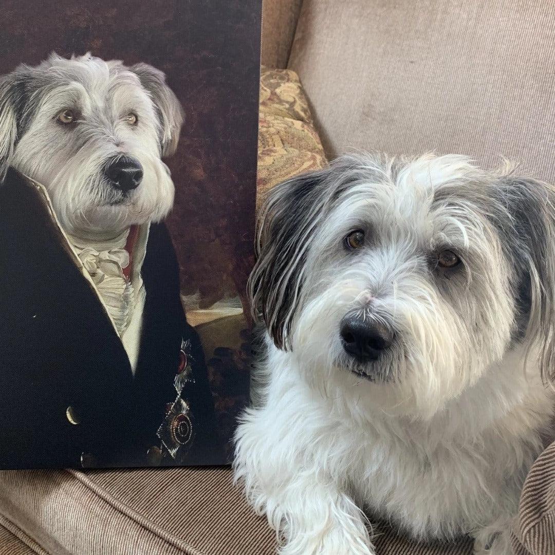 Crown and Paw - Canvas The Count - Custom Pet Canvas