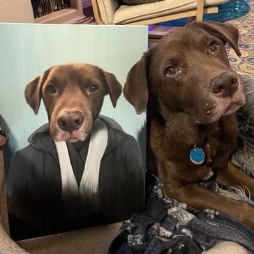 Crown and Paw - Canvas The Light Side - Custom Pet Canvas