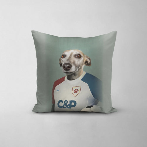 Crown and Paw - Throw Pillow The Soccer Player - Custom Throw Pillow