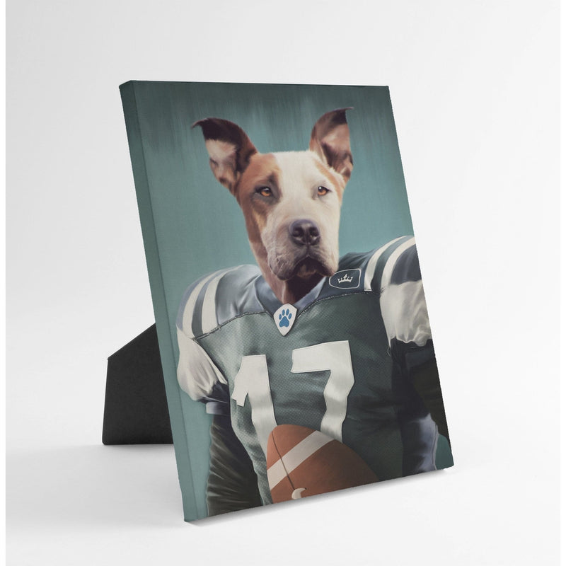 The Football Player - Custom Standing Canvas
