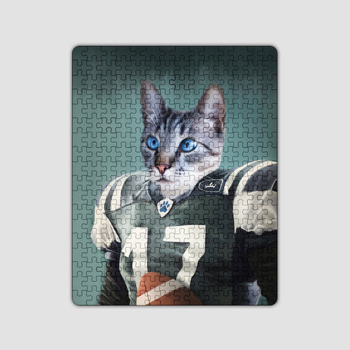 Crown and Paw - Puzzle The Football Player - Custom Puzzle 11" x 14"