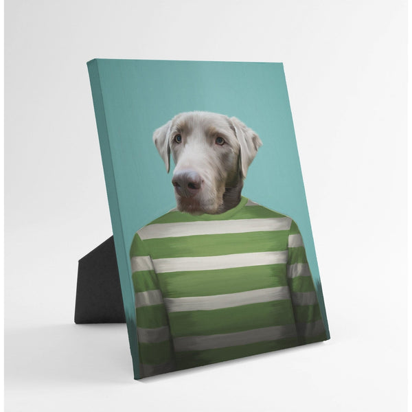 The Green Candy Cane - Custom Standing Canvas