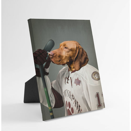 Crown and Paw - Standing Canvas The Ice Hockey Player - Custom Standing Canvas